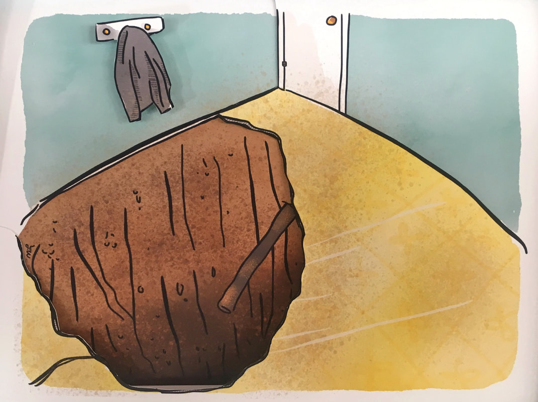 3D Paper Diorama of Bedroom Sinkhole, by MaryRose Lovgren